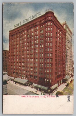 #ad #ad GREAT NORTHERN HOTEL CHICAGO Illinois 1913 DB Postcard TS 26A $4.25