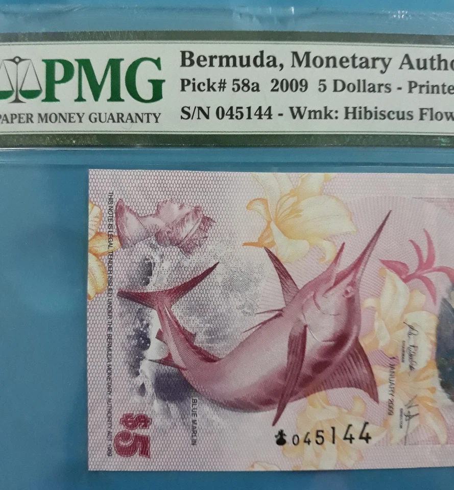 2009 BERMUDA $5 PMG65 EPQ GEM UNC [P-58a] - Image 4 of 4