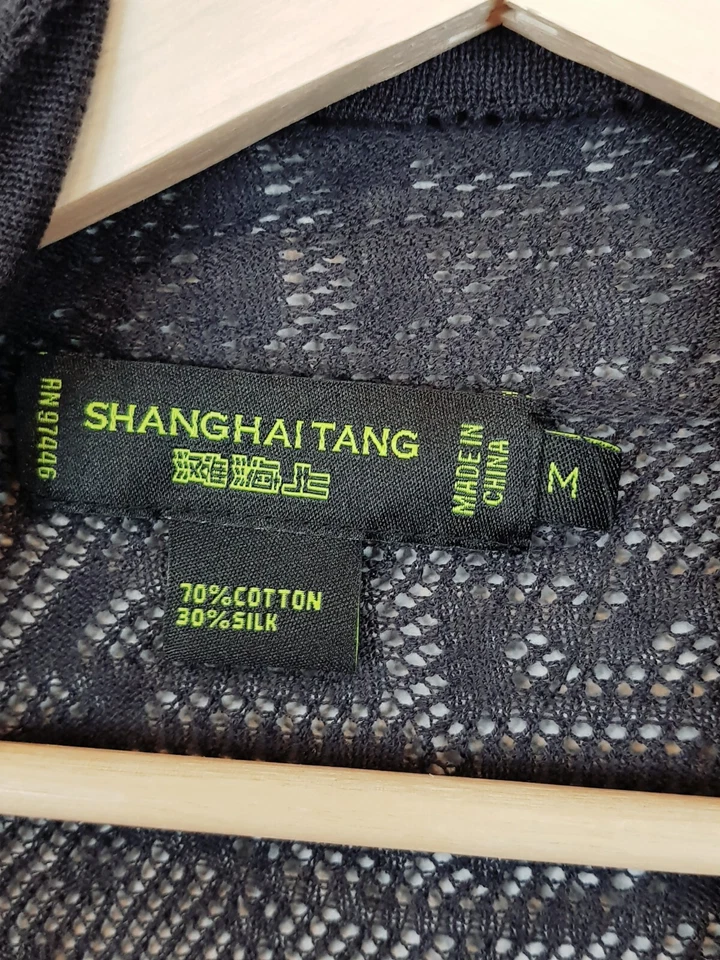 [ SHANGHAI TANG ] Womens Cotton & Silk Knit Long Cardigan | Size M or AU 10 — 第 3/4 张图片
