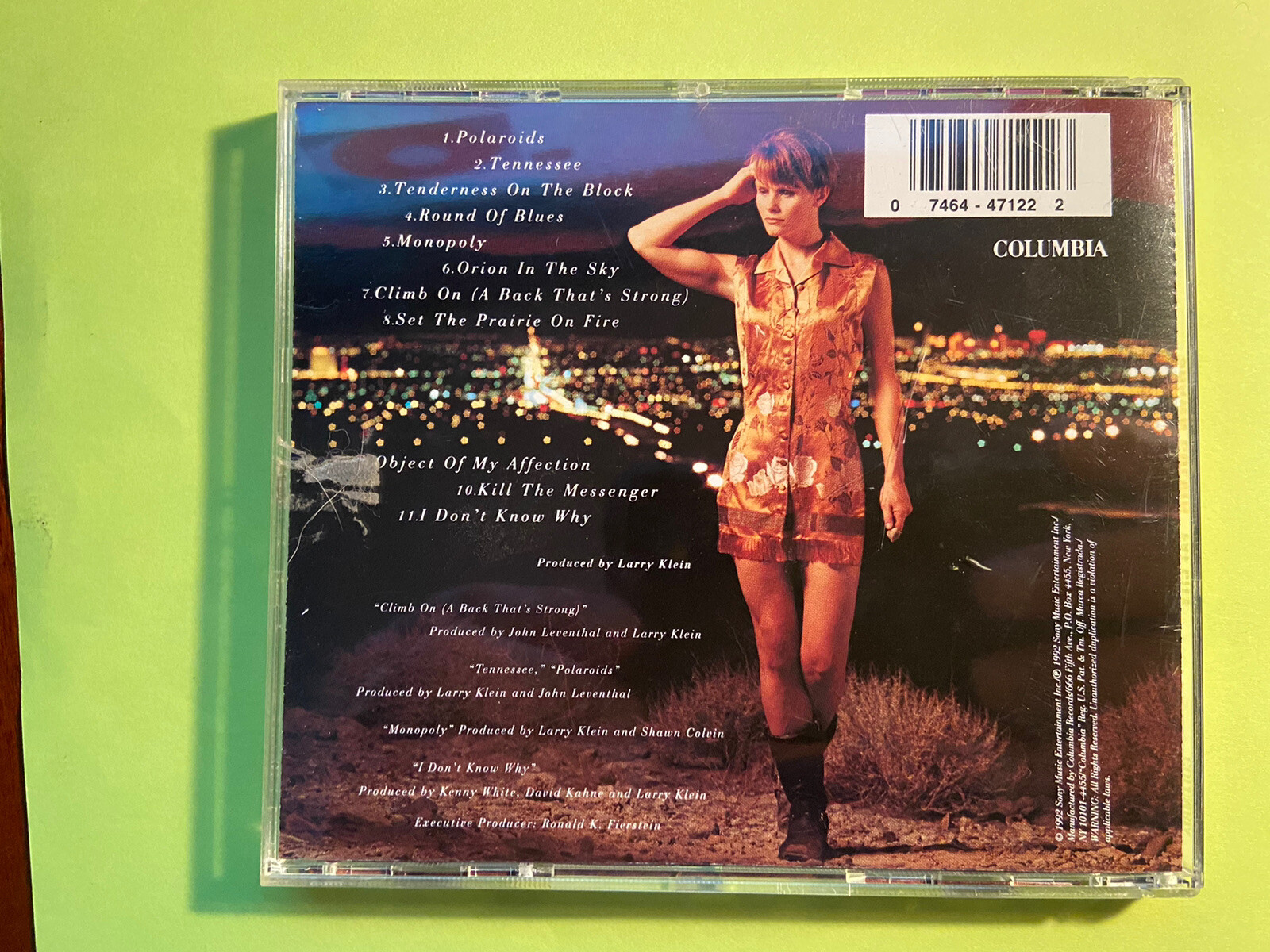 Shawn Colvin ‎ Fat City (CD,1992,Columbia,1st Ed) CK 47122 74644712223 eBay