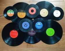 Job lot of 5 x 12 inch and 5 x 7 inch vinyl records for craft upcycling projects