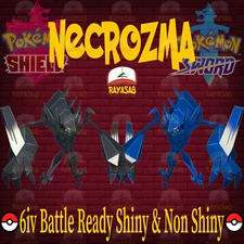 Pokemon Sword & Shield Necrozma Legendary 6IV Battle Ready 🌟Shiny🌟 & Non Shiny