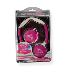 HeadRush 3306105 Headphones Pink/White Wired HQ Sound Foldable Portable Over-Ear