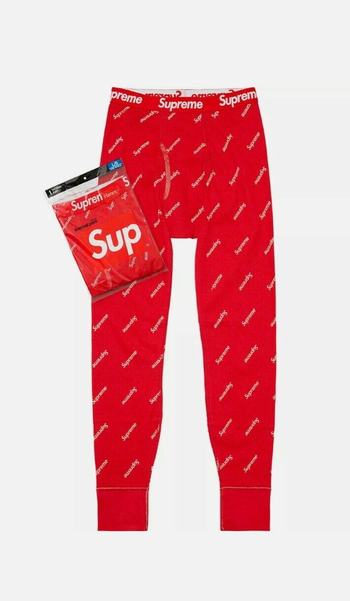 HOT Supreme Red White Luxury Brand Hoodie Pants Limited Edition