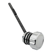 Chrome Peaked Oil Tank Dipstick Kit For Harley Davidson Road King Electra Glide