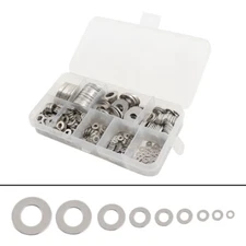 600pcs 304 Stainless Steel Flat Washer Washers Assortment Set Value Kit