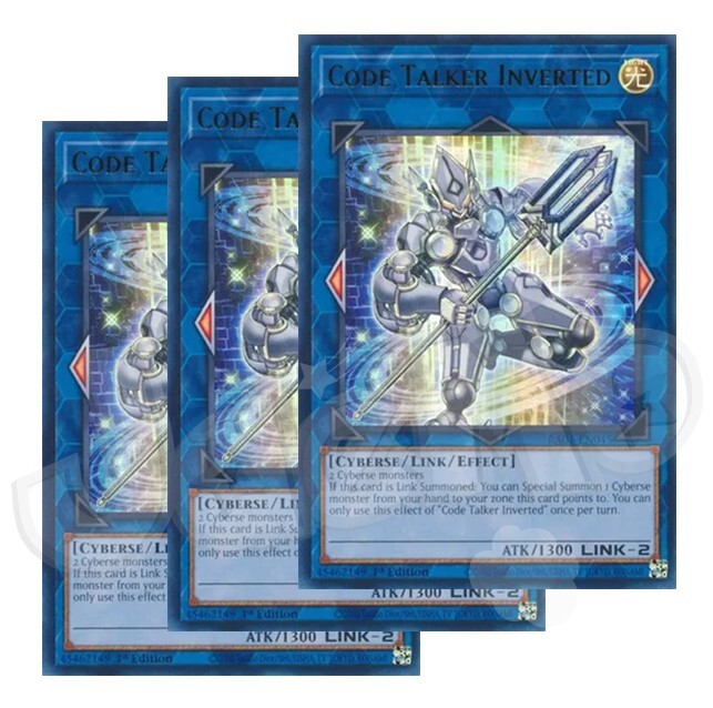 Yugioh - Code Talker Inverted x 3 - 1st Edition Ultra Rare NM - Free Holo  Card