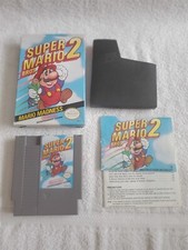 VINTAGE Nintendo NES Game Cartridge OEM BOX SUPER MARIO 2 GUARANTEED