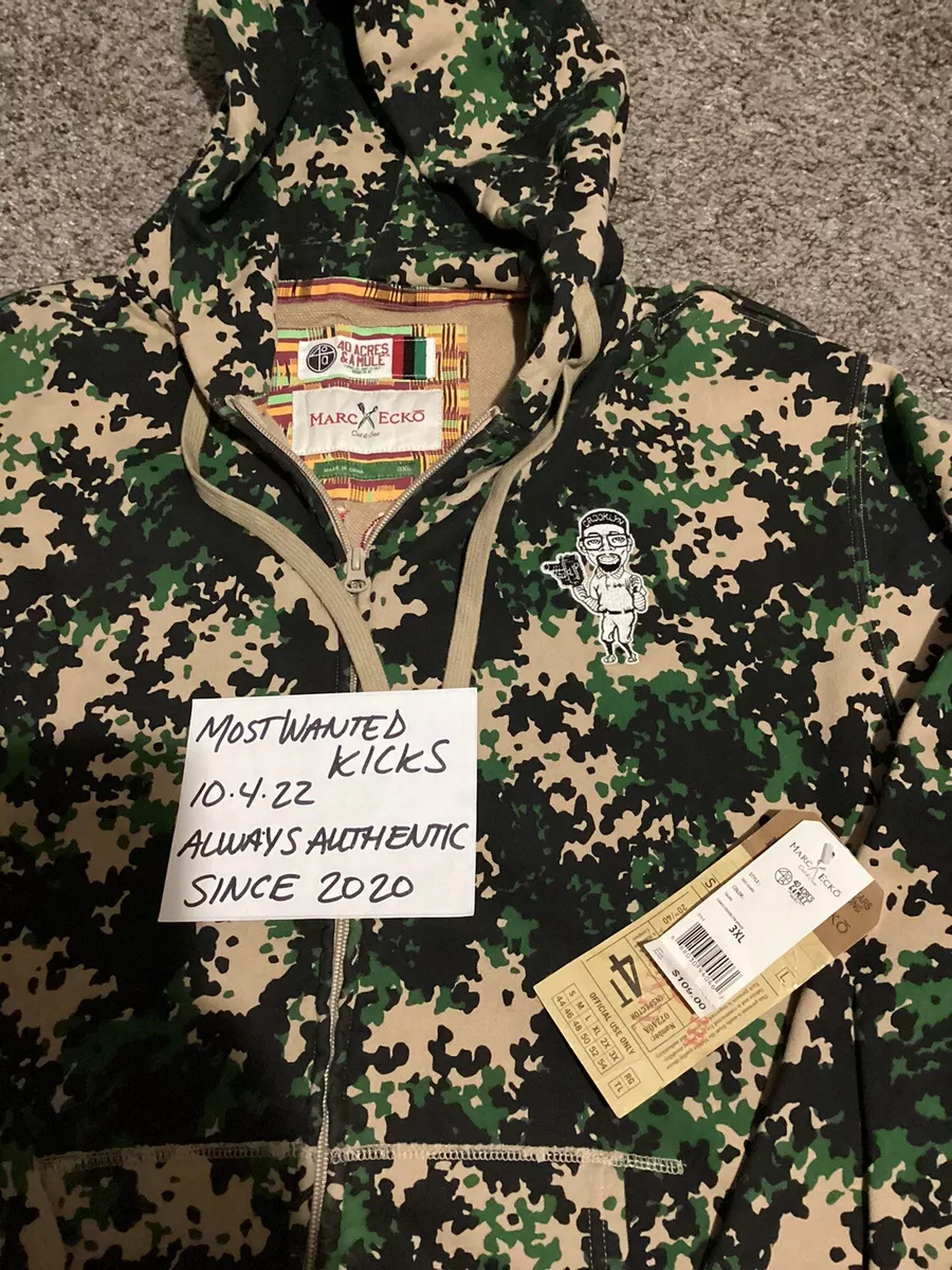 Marc Ecko 40 Acres & A Mule Spike Lee Camo Hoodie Men’s Sz 3XL FREE SHIPPING!!