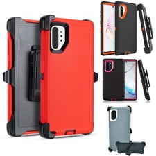 For Samsung Galaxy Note 10 Heavy Duty Shockproof Defender Case With Belt Clip