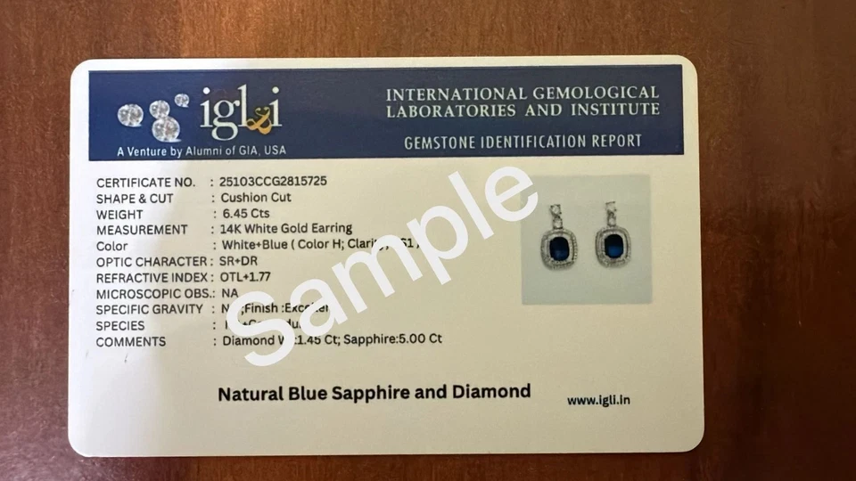 Pendientes de diamantes citrinos naturales esmeralda de 6,00 quilates de oro blanco macizo de 14 k Foto 4 de 4