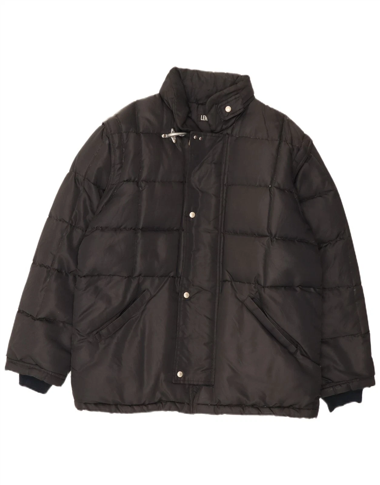 Lennards Mens Padded Jacket UK 40 Large Black Nylon YA21