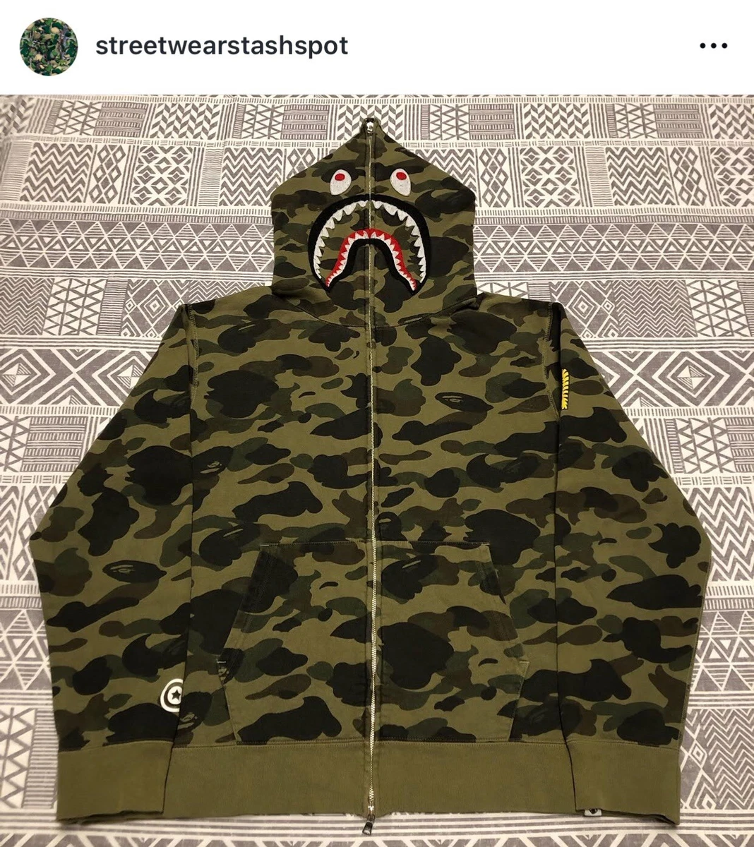 Bape 1st Camouflage Indiana Men's Sweats & Hoodies for Sale | Shop