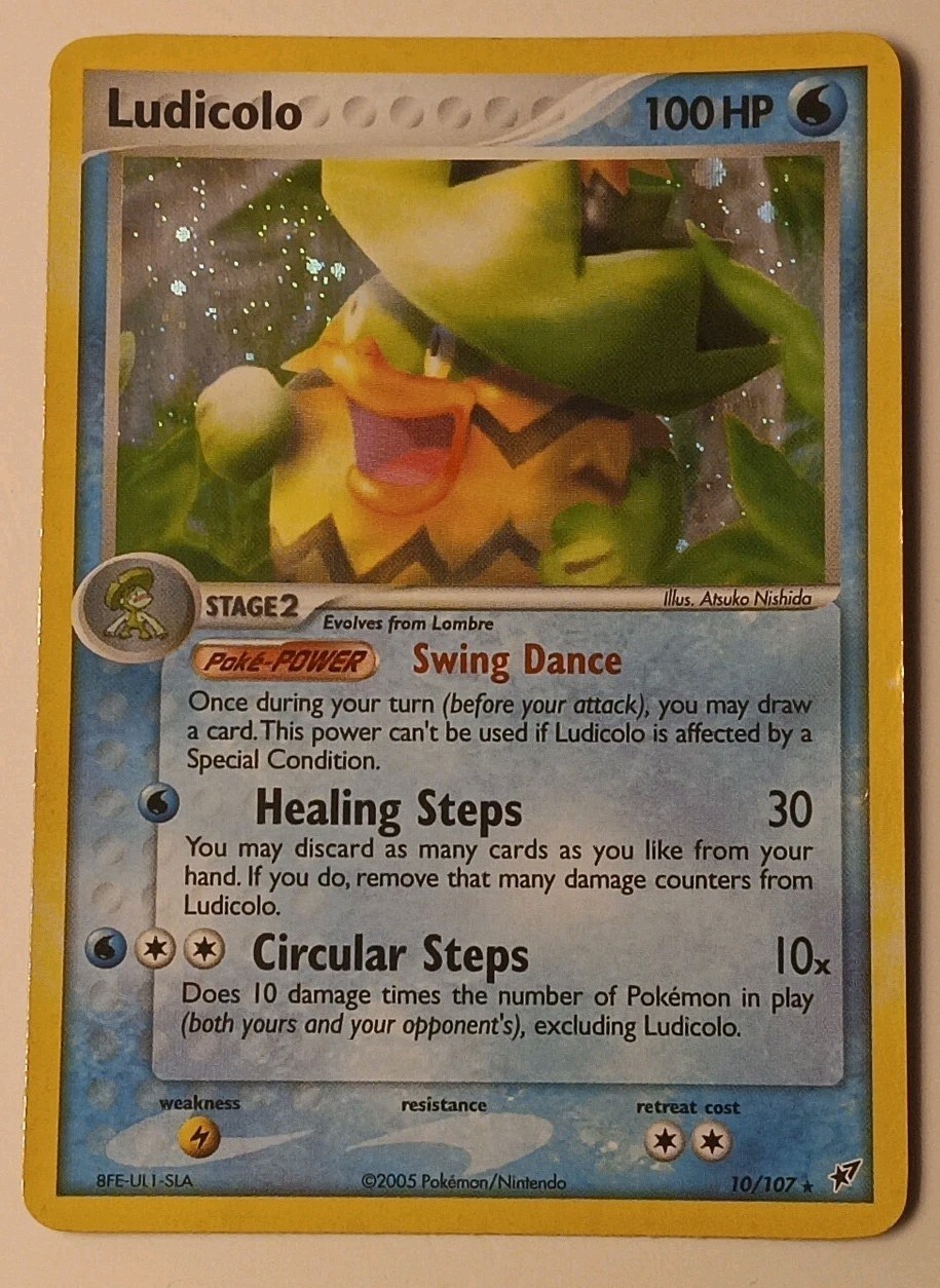 Ludicolo 10/107 EX Deoxys Holo Rare Vintage Pokémon TCG