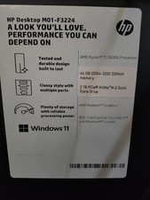 HP Pavilion Gaming Desktop Computer AMD Ryzen5 64GB RAM 2TB SSD Windows 11 Pro