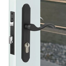Euro Mortise Storm Door Handle Complete Set Fits for Pella and Larson Screen .