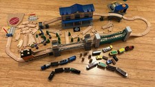 Brio Thomas  Other Wood Train HUGE LOT Tracks, Trains, Buildings  Accessories
