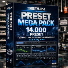 Serum Preset Mega Pack 14,000 Sounds Techno House Rave Hardstyle Dj Producer