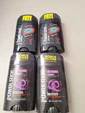 Lot 4 Power Stick Deod Antiperspirant Xtreme Cool Blast  Hurricane - 2 Oz ea.