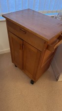 Wooden Kitchen Trolley On Wheels