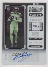 2022 Panini Contenders Rookie Playoff Ticket 39/99 Dareke Young #255 Auto a8r