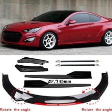 Front Bumper Lip Spoiler Splitter Side Skirt Body Kit For Hyundai Genesis Coupe