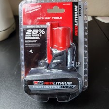 Milwaukee M12 High Output XC5.0 Lithium-Ion Battery Pack - Red 48-11-2450 