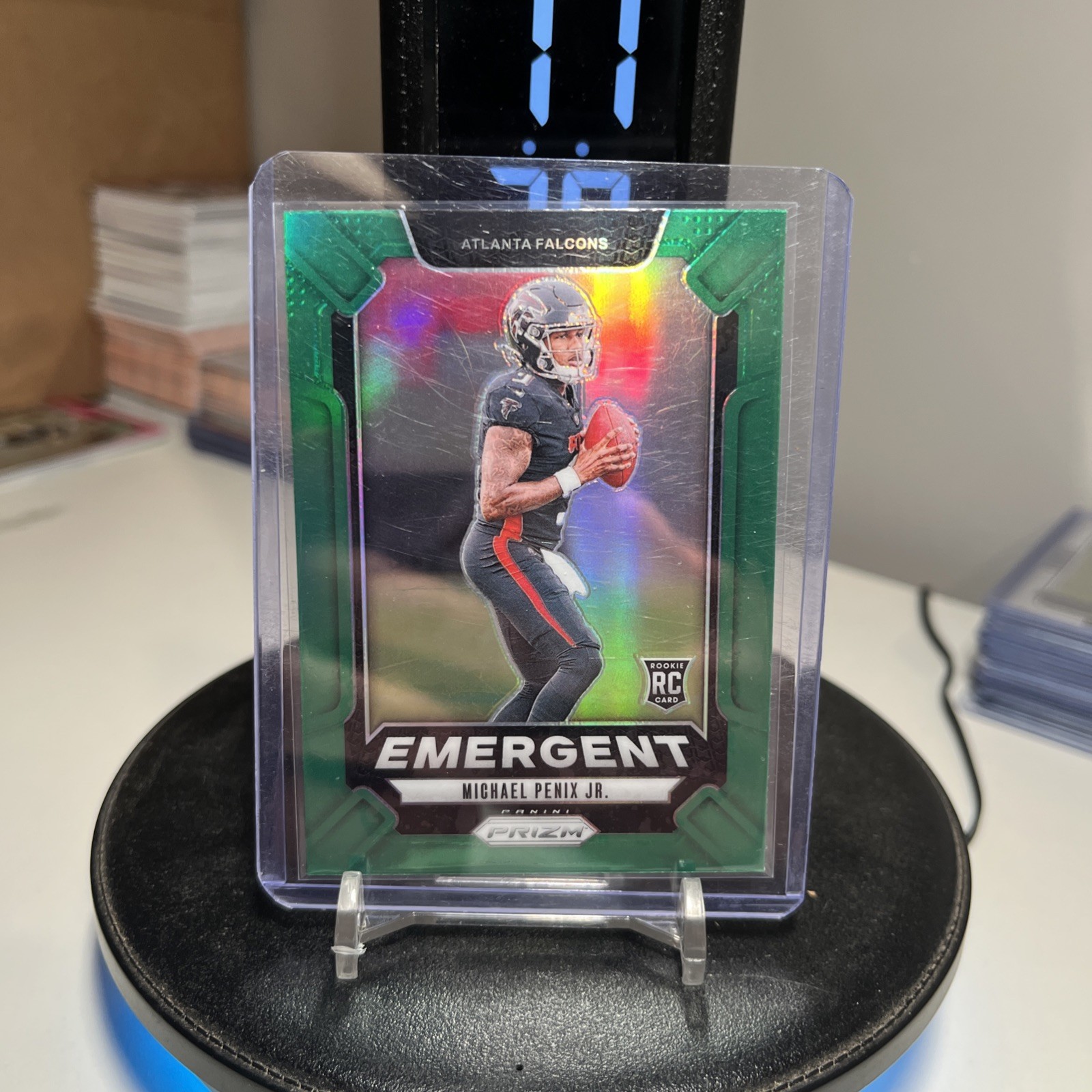 2024 Panini Prizm - Emergent Michael Penix Jr. #20 Green Prizm (RC)