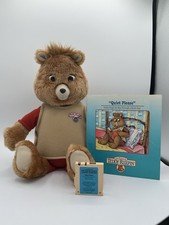 1985 Teddy Ruxpin Bear W Book WOW Alchemy II Tested - Sound Works NO MOVEMENT