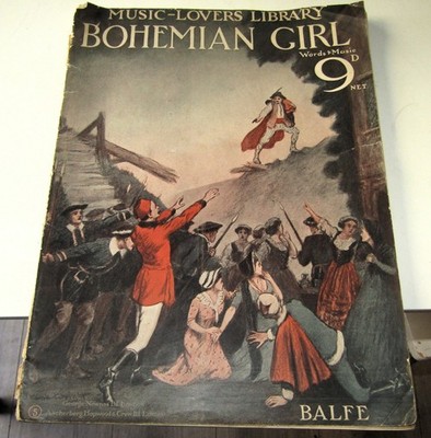 Sehr seltene Vintage 1876 Noten Liebhaber Bibliothek Nr. 5 Bohemian Girl von Balfe