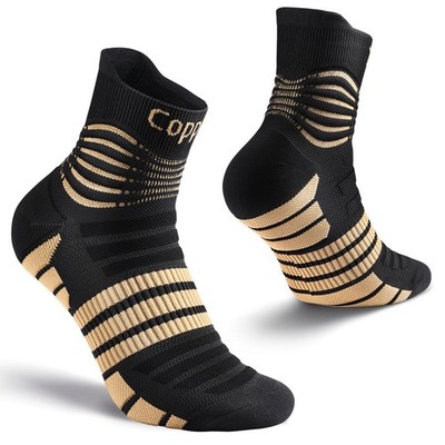 Copper Compression Socks, Medical Ankle Support Socks for Injury Recovery & P...