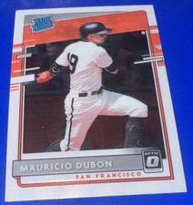 2020 Donruss Optic Baseball Rated Rookie MAURICIO DUBON SAN FRANCISCO GIANTS #33