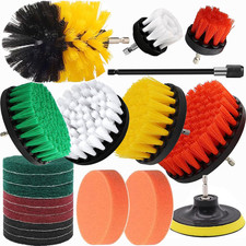20Pcs Drill Brush Attachment Set, Drill Brush for Cleaning, Power Scrubber Attac