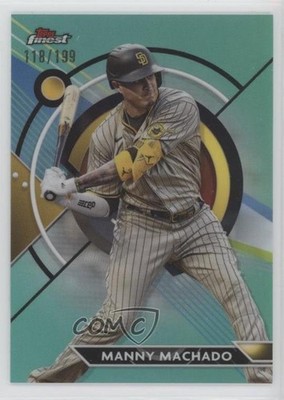 2023 Topps Finest Aqua Refractor 118/199 Manny Machado #84 w1s