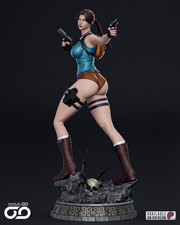 Sexy Lara Croft Tomb Raider Statue Classic Dual Pistols Figure Pre-Order