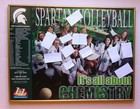 1999 MSU Spartan Womens Volleyball Poster SIGNED 14X Gold Metal Frame L&L Foods — photo 1