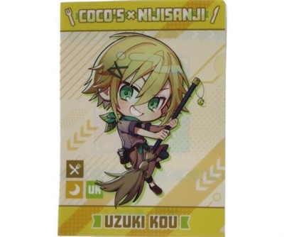 Nijisanji x COCO'S 2nd Clear File Uzuki Kou Mini Character Collaboration