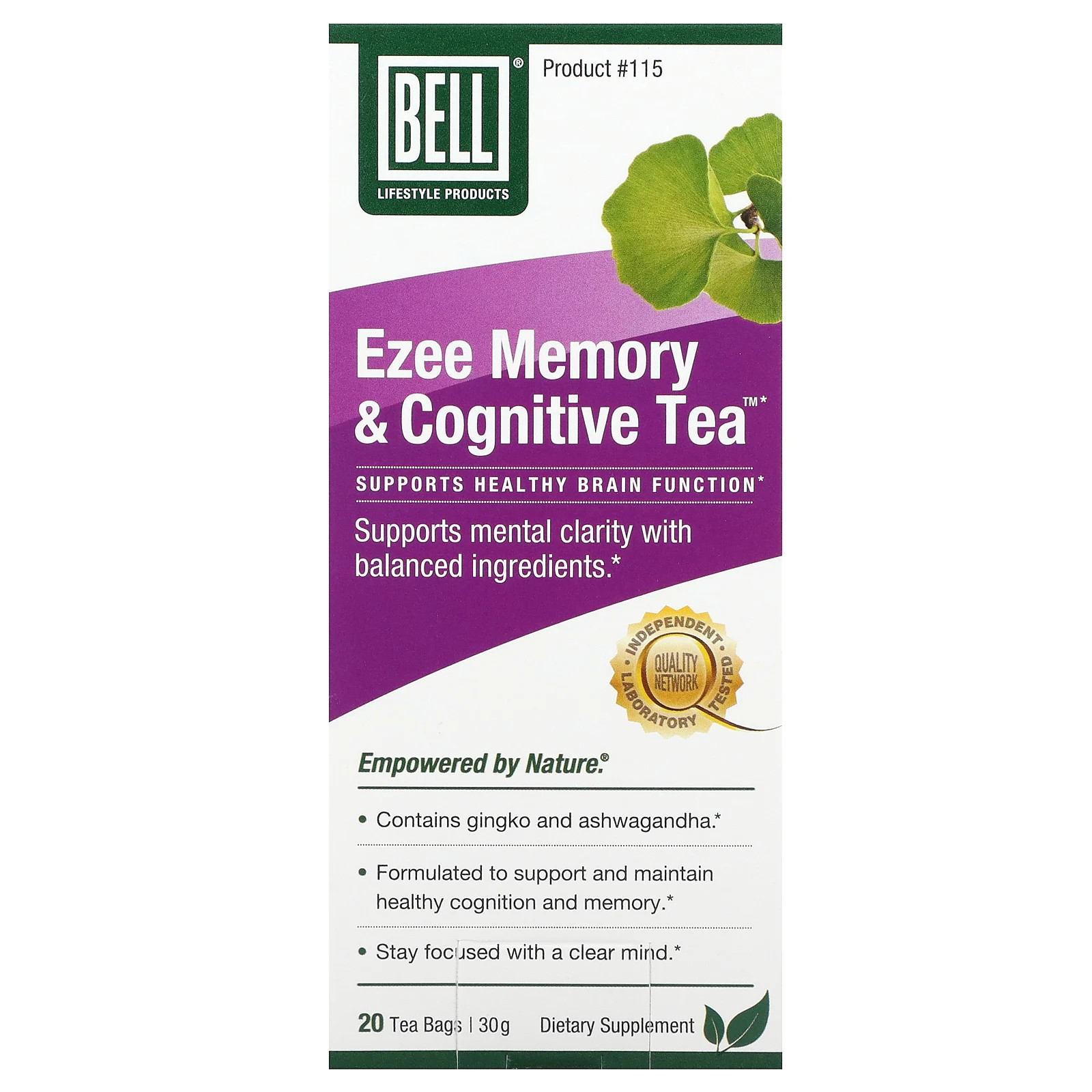Чай Ezee Memory - Cognitive Tea 20 пакетиков 30 г 3590₽