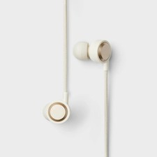 Wired Earbuds with Microphone - heyday White Stylized: In-Ear Headphones 3.5mm J