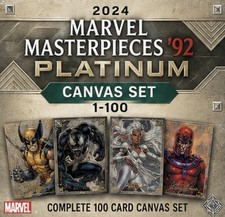 2024 Marvel Masterpieces '92 Platinum Complete Canvas Set 1-100