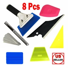 8x Window Tint Tools Kit Car Auto Film Tinting Scraper squeegee Installation USA