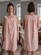 Vintage Dreamcoats Pink Floral Muumuu House Dress Pockets Barbiecore Medium