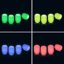 8 Stück Auto Reifen Ventilkappe Fluoreszierend Leuchtend Fahrzeug Rad Leuchten Staubschutz AU