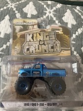 2025 Greenlight~ Kings Of Crunch~1990 Ford F-350 Bigfoot~ Blue Chrome CHASE