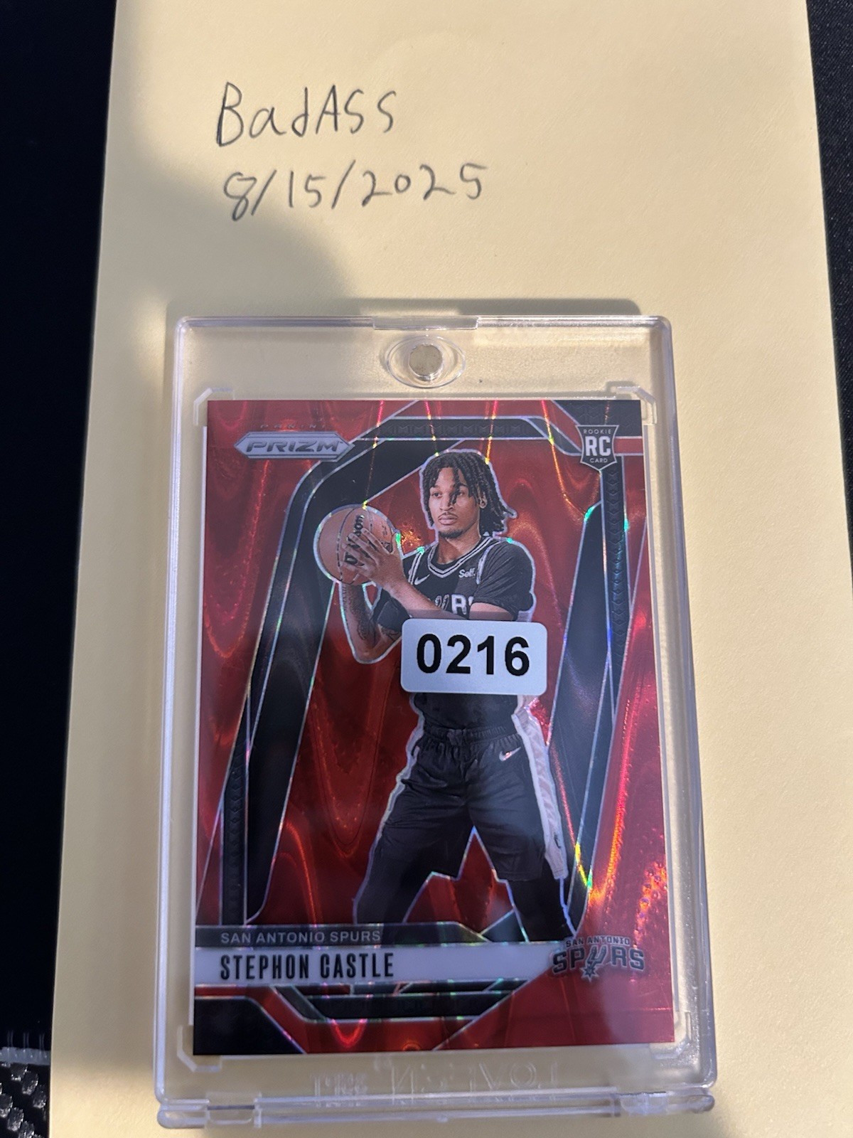 STEPHON CASTLE 2024-25 Panini Prizm #234 RED Seismic ROOKIE PRIZM SP RC /299