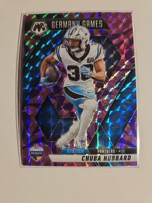 2025 Panini Mosaic CHUBA HUBBARD Reactive Purple German Games Panthers #260