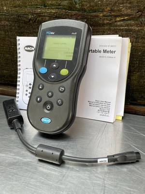 Hach HQ40d Portable Meter with Manual, USB Connector & New Batteries