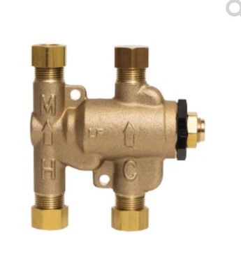 Watts 0204152 Lfusg-b M3 Thermostatic Mixing Valve 3/8 Inch Compression Brass