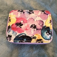 KENSIE PILL CASE WITH 8 SECTION ORGANIZER Floral 2 1/2 X 3 1/4 New