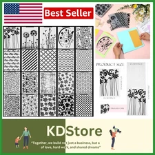 20-Piece Vintage Embossing Folder Set for Crafting & Card Making